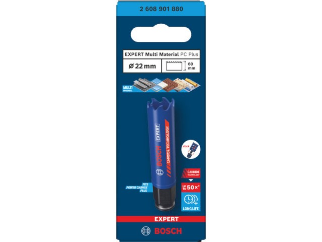 Žaga za izrezovanje lukenj Bosch EXPERT Multi Material Power Change Plus, 2608901880